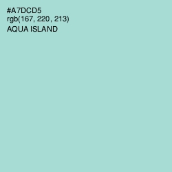 #A7DCD5 - Aqua Island Color Image
